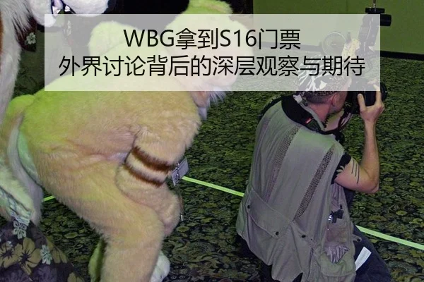 WBG拿到S16门票 外界讨论背后的深层观察与期待